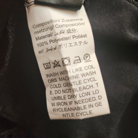 Shein Dress Womens Plus Size 0XL Solid Black Lace Cutout Crochet Pullover - Picture 6 of 6